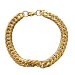 Chain bracelet Men - Gold plated