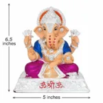 Decorative idol of Lord Ganesha in Silver Finish