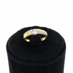 gold diamond solitaire ring - Image 2