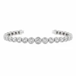 925 sterling silver Bezel Tennis Bracelet