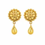 yellow gold drop earrings