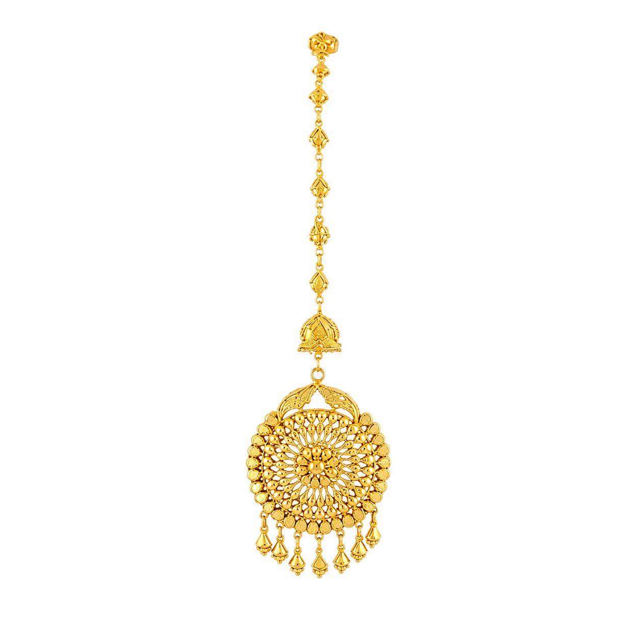 01(1) Gold Maang Tikka - Image 1