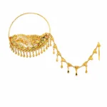 Traditional Indian Gold Bridal Nath (also known as a Nathiya)