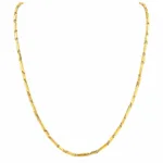 Elegant 9ct Yellow Gold Barleycorn Link Chain Necklace
