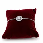 925 sterling silver Art Deco-inspired medallion chain bracelet - Image 2