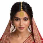 Gold Maang Tikka - Image 3